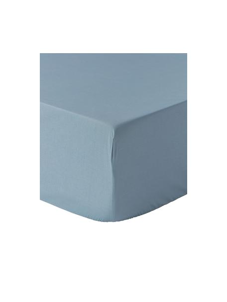 Elastická plachta z bavlneného perkálu Elsie, Modrá, Š 90 x D 200 cm, V 25 cm