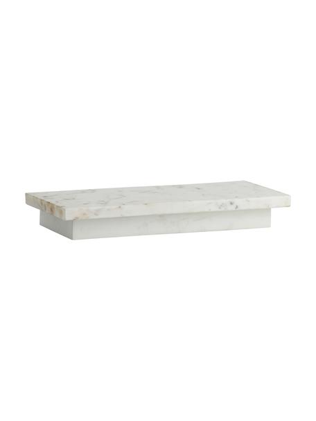 Półka ścienna z marmuru Pau, Biały, S 35 x W 5 cm