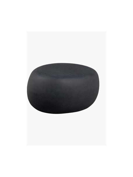 Garten-Couchtisch Pebble in organischer Form, Tonfaser, Anthrazit, Beton-Optik, B 65 x T 49 cm