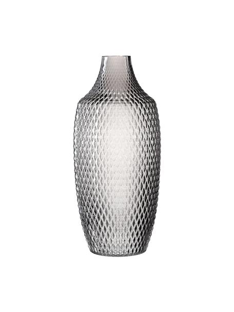 Grand vase verre gris Poesia, Verre, Gris, Ø 17 x haut. 40 cm
