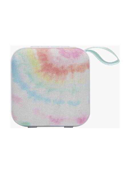 Cestovní reproduktor s bluetooth a USB portem Tie Dye, 70 % ABS umělá hmota, 30 % polyester, Více barev, batikovaný vzhled, Š 5 cm, V 9 cm