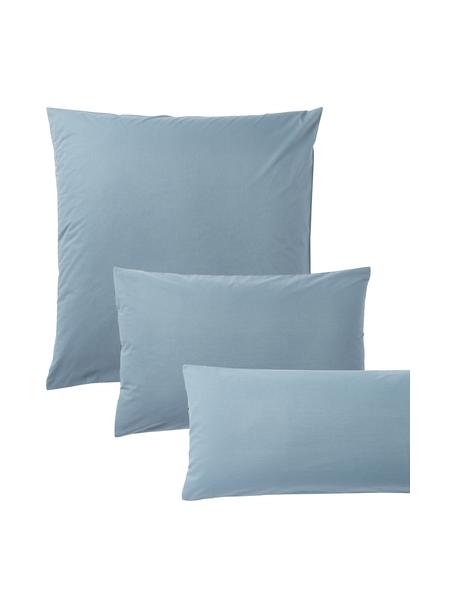 Baumwollperkal-Kopfkissenbezug Elsie, Webart: Perkal Fadendichte 200 TC, Blau, B 50 x L 70 cm