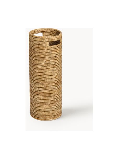 Handgefertigter Regenschirmständer Güle aus Rattan, Rattan, Beige, Ø 24 x H 53 cm