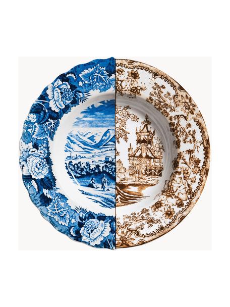 Assiettes creuses artisanales Hybrid, 2 pièces, Porcelaine Fine Bone China, Multicolore, Ø 26 cm