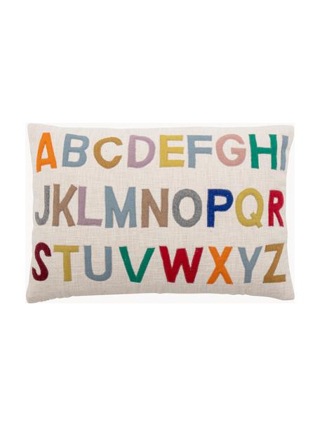 Coussin rectangulaire Lexi, Beige clair, multicolore, larg. 40 x long. 60 cm