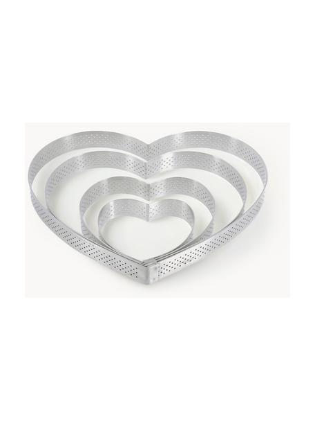 Teglia da forno a forma di cuore in acciaio inossidabile Lovely, Acciaio inossidabile, Argentato, Ø 21 x Alt. 2 cm