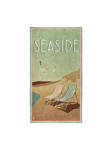 Serviette de plage en coton égyptien Blackpool, Multicolore, larg. 90 x long. 170 cm