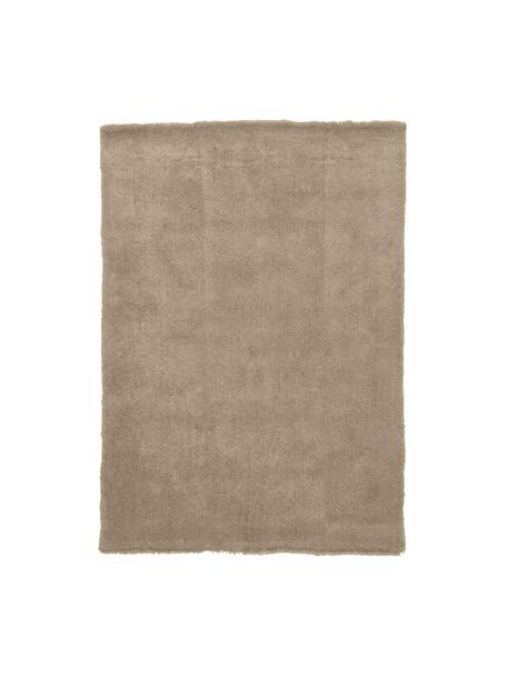 Puszysty dywan z długim włosiem Leighton, Brązowy, S 80 x D 150 cm (Rozmiar XS)