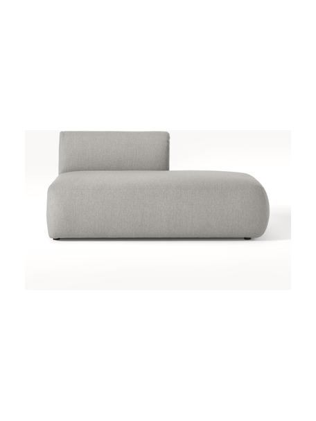 Chaise longue componibile Sofia, Rivestimento: 100% polipropilene Il riv, Struttura: legno di abete, truciolat, Piedini: plastica Il materiale uti, Tessuto grigio, Larg. 159 x Prof. 103 cm, schienale a sinistra