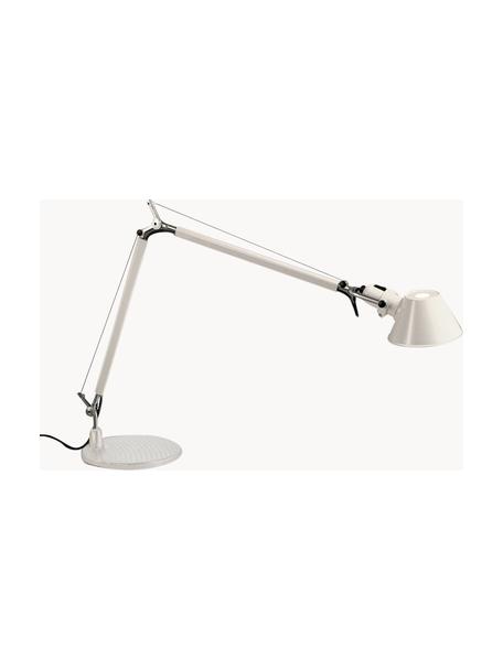 Schreibtischlampe Tolomeo, Lampenschirm: Aluminium, Stahl, beschic, Gestell: Aluminium, Stahl, beschic, Off White, B 78 x H 65 cm