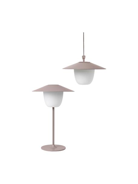 Mobilna lampa zewnętrzna LED Ani, Brudny różowy, biały, Ø 22 x W 33 cm