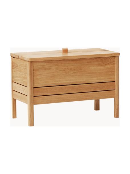 Banc en chêne avec espace de rangement A Line, Chêne, larg. 68 x prof. 35 cm