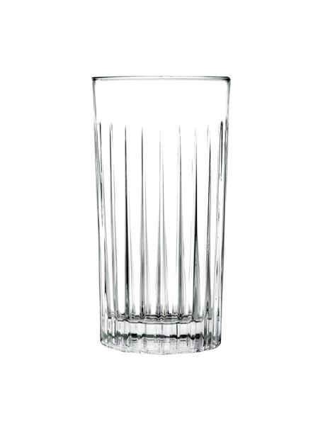 Bicchiere long drink in cristallo Timeless 6 pz, Cristallo Luxion, Trasparente, Ø 8 x Alt. 15 cm, 440 ml