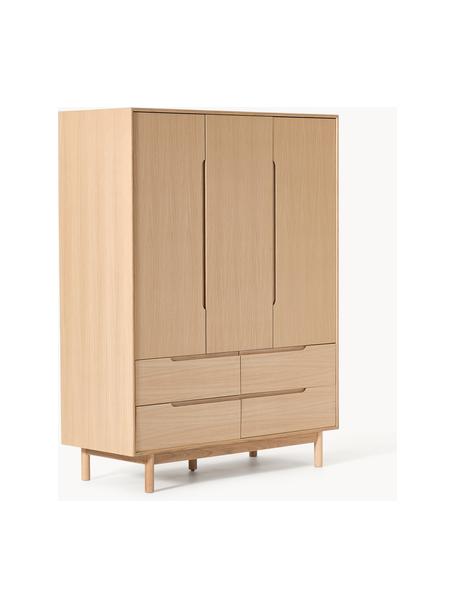 Kleiderschrank Cassy, 3-türig, Beine: Eichenholz Dieses Produkt, Eichenholz, B 148 x H 195 cm