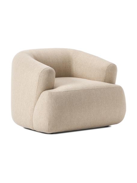 Sessel Sofia, Bezug: 100 % Polypropylen Der ho, Gestell: Fichtenholz, Spanplatte, , Füße: Kunststoff, Webstoff Hellbeige, B 97 x T 84 cm