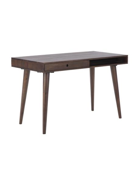 Pracovný stôl z masívu Tova, Mangové drevo, masívne, lakované, Mangové drevo, Š 117 x H 60 cm