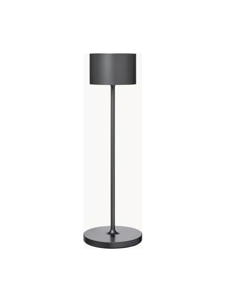 Lámpara de mesa LED regulable para exterior Farol, portátil, Lámpara: aluminio con pintura en p, Cable: plástico, Gris antracita, Ø 11 x Al 34 cm