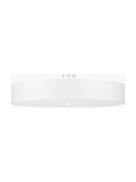 Ręcznie wykonana lampa sufitowa Pangen, Biały, Ø 80 x W 20 cm
