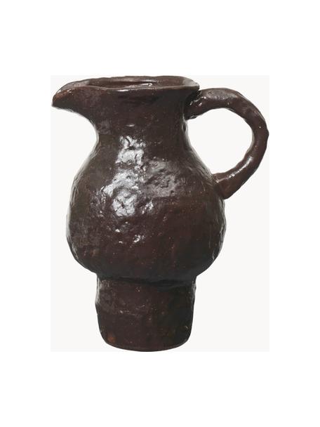 Carafe en terracotta Doro, 900 ml, Terre cuite, émaillée, Brun foncé, 900 ml