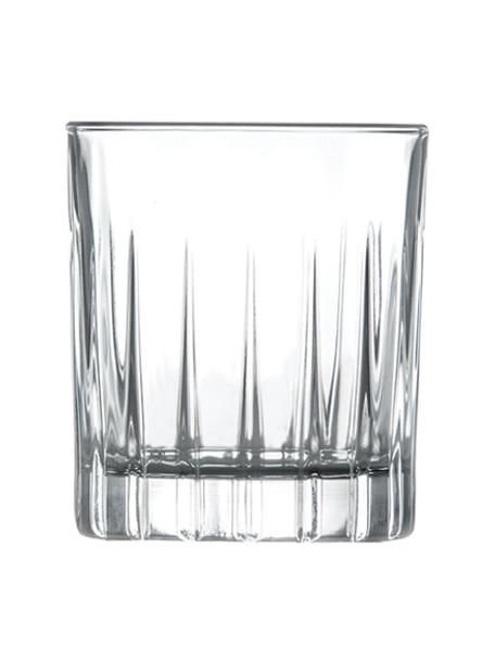 Schnapsgläser Timeless mit Rillenrelief, 6 Stück, Luxion-Kristallglas, Transparent, Ø 5 x H 6 cm