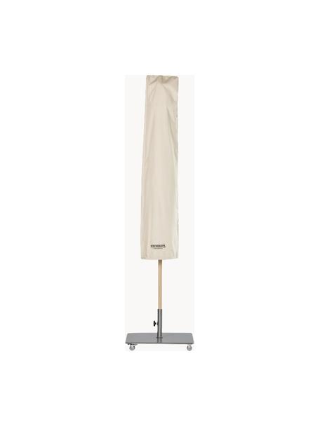 Housse de protection pour parasol faite main Classique, tailles variées, Toile acrylique, Beige clair, Ø 51 x haut. 167 cm