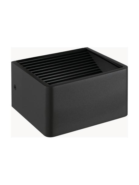 Aplique LED para exterior Doninni, Estructura: aluminio, Negro, An 14 x F 8 cm