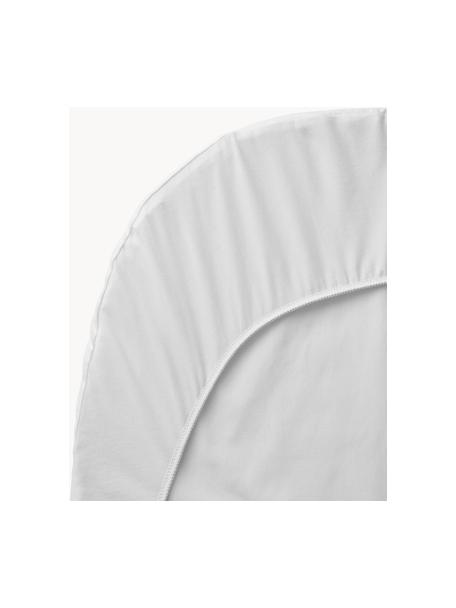 Coprimaterasso con angoli in cotone Bliss, Bianco, Larg. 55 x Lung. 103 cm, Alt. 3 cm