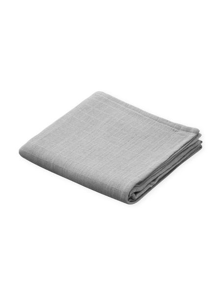 Mušelínový ručník Muslin, 2 ks, 100 % organická bavlna, Sivá, Š 70 x D 70 cm