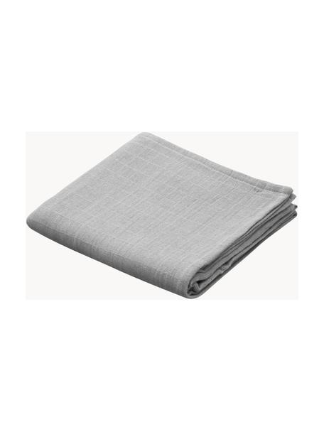 Mušelínový uterák Muslin, 2 ks, 100 % organická bavlna, Sivá, Š 70 x D 70 cm
