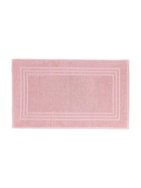 Einfarbiger Badvorleger Gentle, 100% Baumwolle, Rosa, B 50 x L 80 cm