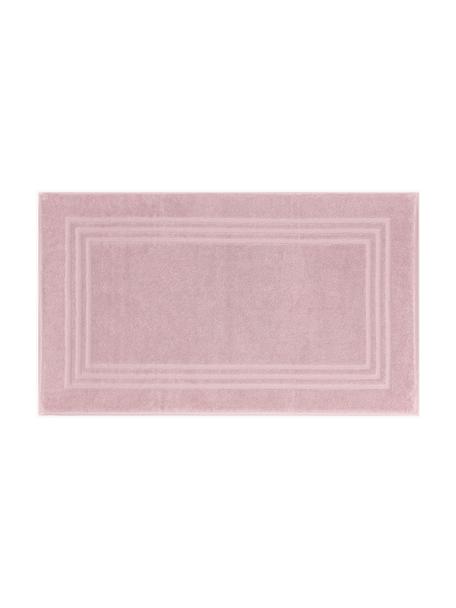Eenkleurig badmat Gentle, 100% katoen, Roze, B 50 x L 80 cm