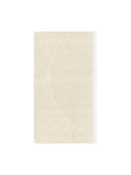 Tapis en laine tufté main Eleni, 100 % laine, certifiée RWS

Les tapis en laine peuvent perdre des fibres lors des premières semaines et des peluches peuvent se former, ce phénomène est naturel et diminue à mesure de votre usage et du temps, Blanc cassé, larg. 80 x long. 150 cm (taille XS)