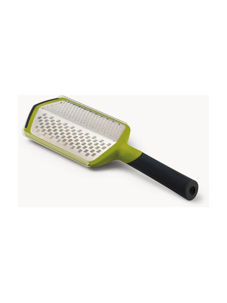 Grattugia da cucina in acciaio inox Twist, Manico: plastica, Nero, verde chiaro, argentato, Lunghezza 30 cm