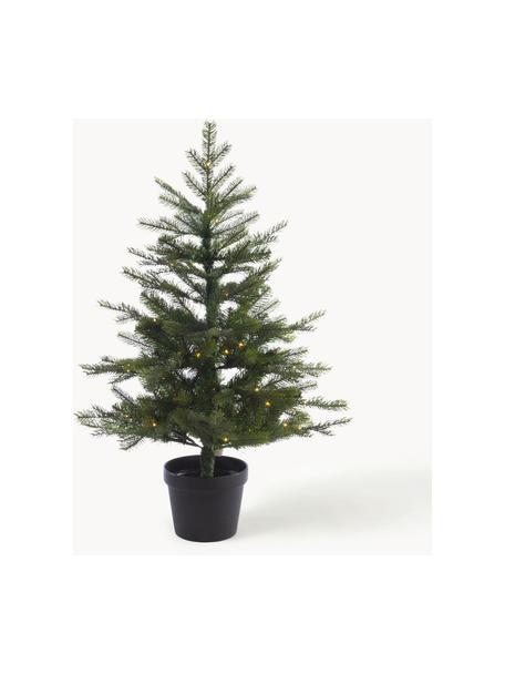 Künstlicher LED-Weihnachtsbaum Grandis, H 120 cm, Kunststoff, Dunkelgrün, Ø 73 x H 120 cm