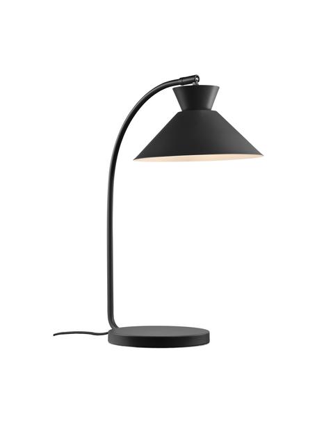 Lampa biurkowa Dial, Stelaż: metal powlekany, Czarny, Ø 25 x W 51 cm