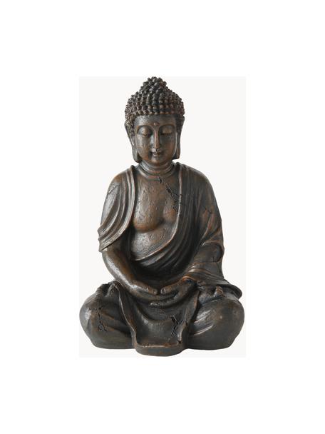 Deko-Objekt Buddha, Kunststoff, Taupe, B 19 x H 30 cm