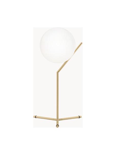 Grande lampe à poser soufflée bouche IC Lights, intensité lumineuse variable, Doré, blanc, larg. 32 x haut. 53 cm