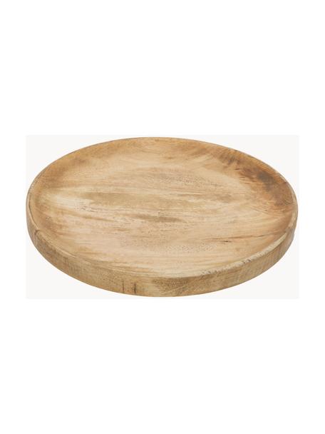 Okrągła taca dekoracyjna z drewno Forest, Drewno mangowe, Jasne drewno naturalne, Ø 30 cm