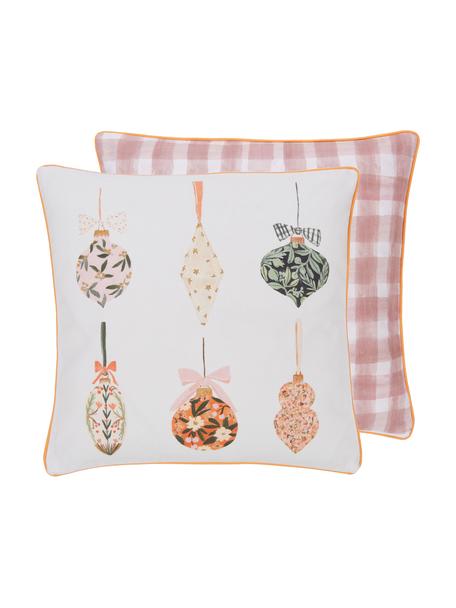 Designer Wende-Kissenhülle Christmas Balls von Candice Gray, 100% Baumwolle, GOTS zertifiziert, Mehrfarbig, 45 x 45 cm