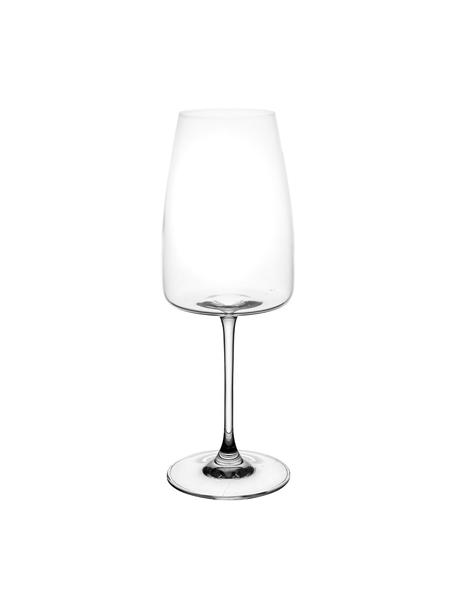 Poháre na biele víno z krištáľového skla Moinet, 6 ks, Krištáľové sklo, Priehľadná, Ø 8 x V 22 cm, 450 ml