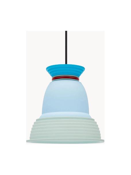 Kleine hanglamp CL3, Lampenkap: silicone, kunststof, Blauwtinten, rood, Ø 22 x H 22 cm