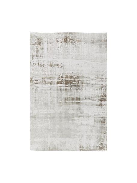 Tapis en coton tissé à plat argent/gris/beige Louisa, Tons gris, couleur argentée, larg. 80 x long. 150 cm (taille XS)