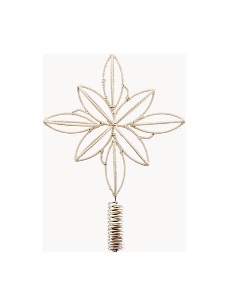 Cimier de sapin de coton Soft, Métal, coton, Beige, Ø 23 x haut. 32 cm