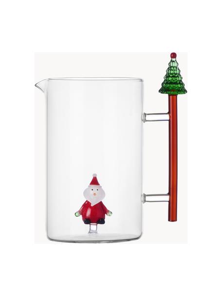 Caraffa per acqua fatta a mano Christmas Tales, 1.5 L, Vetro borosilicato

Scopri la versatilità del vetro borosilicato per la tua casa! Il vetro borosilicato è un materiale di alta qualità, affidabile e robusto. È caratterizzato da un'eccezionale resistenza al calore ed è quindi ideale per il tè o il caffè caldo. Rispetto al vetro tradizionale, il vetro borosilicato è più resistente alle rotture e alle incrinature, il che lo rende un compagno sicuro per la tua casa., Babbo Natale, 1.5 L