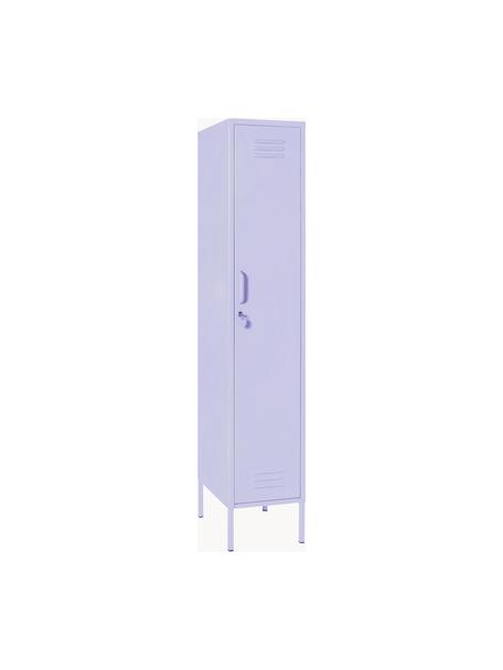 Armadietto piccolo Skinny, Acciaio verniciato a polvere, Lavanda, Larg. 35 x Alt. 183 cm