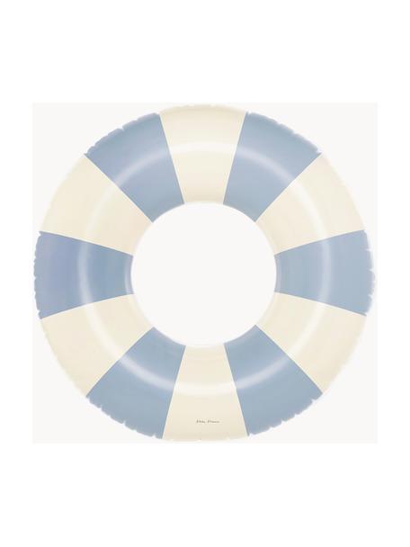 Bouée de natation artisanale Céline, PVC, Bleu ciel, blanc cassé, Ø 120 cm