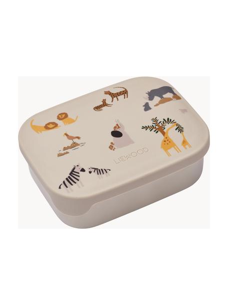 Kinder-Lunchbox Arthur, Box: 18/8 Edelstahl, Deckel: 100 % Silikon, Beige, Mehrfarbig, B 17 x H 6 cm