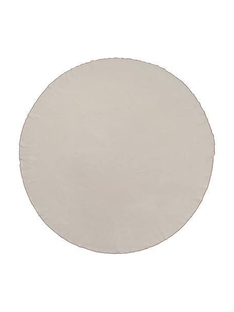 Tovaglia in cotone beige Wilhelmina, 100% cotone, Beige, Ø 200 cm