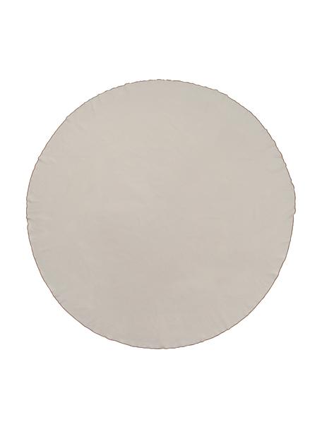 Tovaglietta americana rotonda in cotone Wilhelmina, 100% cotone, Beige, Ø 200 cm