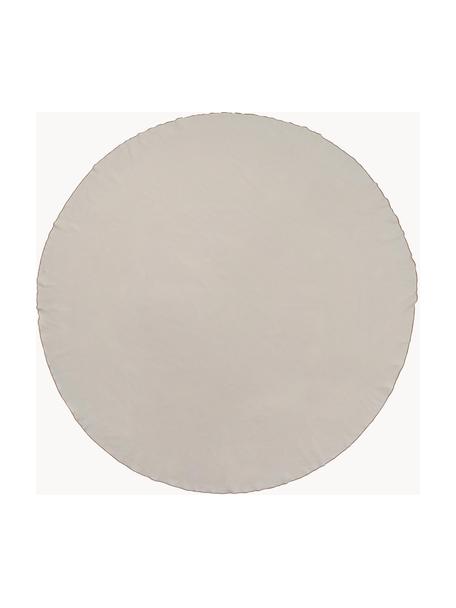 Runde Tischdecke Wilhelmina, 100 % Baumwolle, Beige, 6-8 Personen (Ø 200 cm)